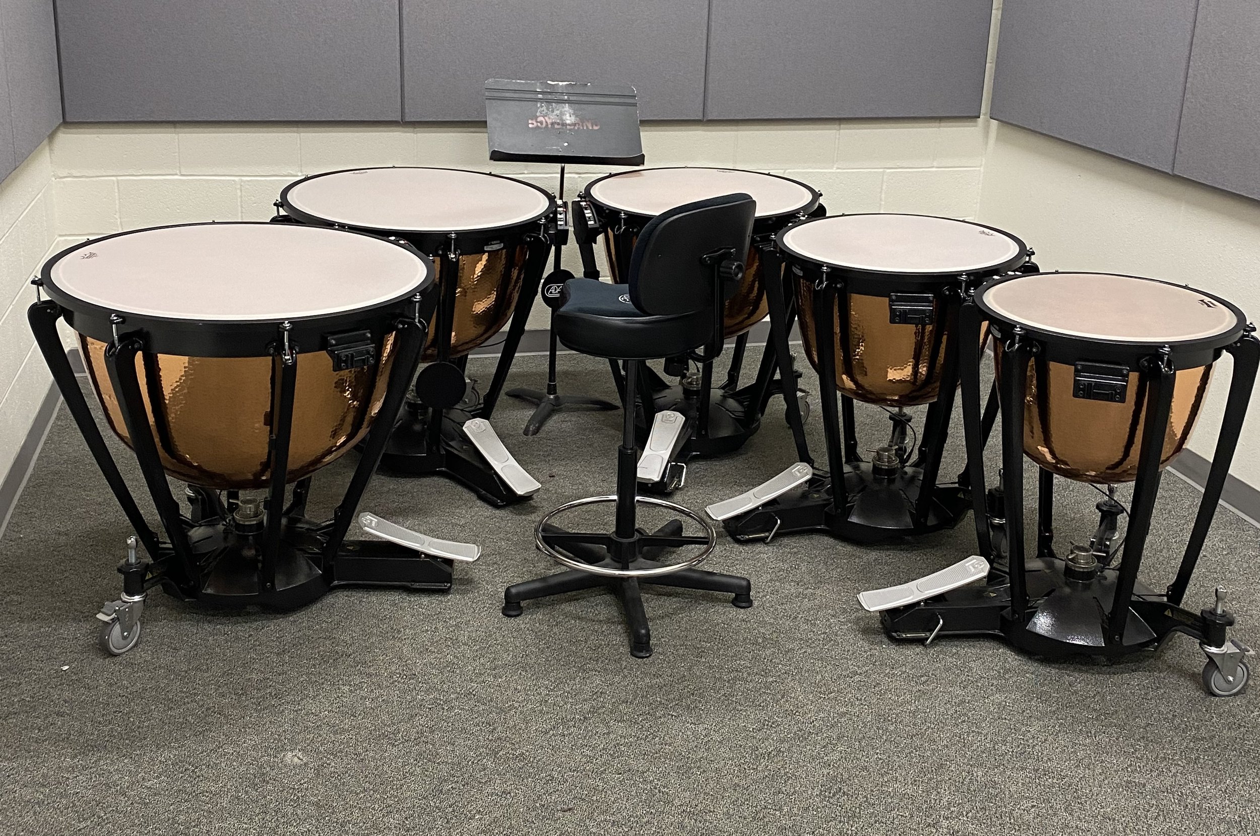 Yamaha timpani ready for performance